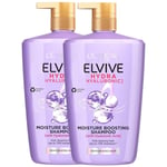 L'oreal Elvive Hydra Hyaluronic Restoring Moisture Boosting Shampoo Pack 2 x 1L