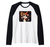 Ring in the New Year Costume with a Cool Cat Vibe Raglan Baseball Tee