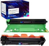 1 tambour DR-1050 + 1 toner TN1050 TN-1050 compatible avec Brother TN-1050 Toner DR-1050 pour Brother HL-1110, HL-1210W, DCP/DCP-1512/1610W, MFC-1810/1910W