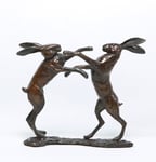 Solid Bronze - Limited Edition - Boxing  Hares - Steve Boss ( Reduced)