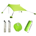 Sun Shelter with Sandbag Anchor Family Sunshade Beach Shade Tent Portable Canopy