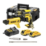 Gipsskuvdragare Dewalt DCF620D2K 18V med Skruvmagasin, Batteri och Laddare