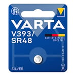 Micro Pile Bouton Argent SR48 - V393 1,55 V (Blister 1 unité) Ø7,9 x 5,4 mm. Idéal pour Les appareils électroniques compacts, assurant Une Performance fiable et Durable.