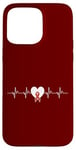 iPhone 15 Pro Max Heart Beats Pulse Wear Red Heart Disease Awareness Case