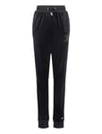 Juicy Couture Luxe Diamante Velour Slim Joggers Svart