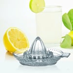 4 x Luminarc Traditional Glass Lemon Squeezer Lime Fruit Juicer Press 12cm