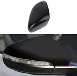 ZHAOOP Couvercle de   rétroviseur de Voiture Couvre-rétroviseur de Porte Remplacement côté Droit/Gauche Couvercle de rétroviseur Noir Brillant , pour VW Jetta MK6 (Couleur: Gauche) -Droite