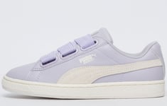 Puma Classic Leather Basket Heart Womens Girls - Purple Leather (archived) - Size UK 3.5