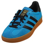 adidas Gazelle Indoor Mens Blue Black Fashion Trainers - 10.5 UK