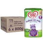 Cow & Gate 2 Follow On Baby Milk Powder Formula, 6-12 Months, 800g (Pack of 6)