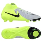 Nike Phantom Luna II Pro FG Mad Voltage - Sølv/Sort/Neon - Gress (FG), størrelse 38