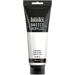 LIQUITEX 88700229 Basics Acrylic Paint, Titanium White, 250 ml Tube