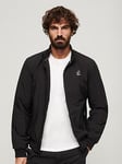 Superdry Code Harrington Jacket - Black, Black, Size Xl, Men