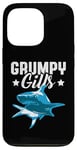 Coque pour iPhone 13 Pro Shark Grumpy Gills Angry Dad Father (téléfilm rétro amusant)