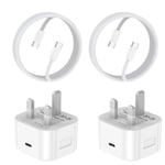 AAZV iPhone 15 Fast Charger Plug And Cable [MFi Certified],PD 20W 20WCC-2P 