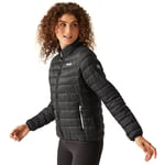 Regatta Womens Hillpack II Full Zip Lightweight Padded Coat - Black - Size 18 UK