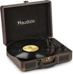 Audizio RP114W Briefcase Vinyl Record Player with Built-In Speakers - Retro with