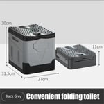 Ranipobo - Toilette Portable, wc Camping pour Hommes et Femmes, Toilette Camping Pliables, wc Portable pour La Randonnée Les Excursions-gris