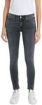 REPLAY Adult WH689 New Luz Power Stretch Jeans, Dark Grey 097, 31W / 34L