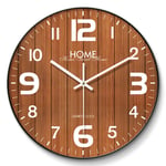 zvcv Horloge Murale de Bordure de Cuisson en métal, silencieuse Non-Ticking Cuisine Salon Chambre Support environnemental Horloge 40cm (16in) (Couleur: C)