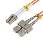 MicroConnect nettverkskabel - 25 m - oransje