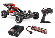 Traxxas 24054-8 Bandit 1/10 2WD Buggy RTR + Batterie + Chargeur USB Rouge