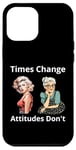 Coque pour iPhone 12 Pro Max Pin-up Girl Young And Older Times Change Attitudes Don't