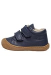 Naturino Cocoon VL-Chaussures Premiers Pas en Cuir Nappa avec Doublure en Laine Marine 26