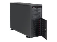 Supermicro SC743 AC-668B - Tower - 4U - utökad ATX - SATA/SAS - hot-swap 668 Watt - svart - USB