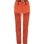 Fjällräven Fjällräven Keb Trousers Curved W Reg - Cabin Red-rowan Red - Dam - 36- Naturkompaniet