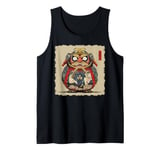 Daruma Doll Japan Japanese Art Samurai Ukiyo-e Vintage Tank Top