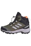 adidas Terrex Mid Gore-TEX Hiking Shoes, Olive Strata/Silver Dawn/Amber, 4.5 UK