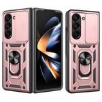 Samsung Galaxy Z Fold6 5G skal med stativ - Roséguld