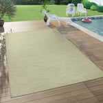 Tapis Intérieur & Extérieur Pour Salon Balcon Terrasse Tissé à Plat Vert 120x160 cm - Paco Home