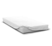 Fitted Sheet 90 x 190 + 30 cm White