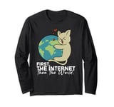 World Domination Black Cat Catlovers Long Sleeve T-Shirt