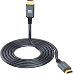 Câble Hdmi 4K 15M, Haute Vitesse 60Hz 18Gbps Nylon Tressé Hdmi Hdmi 2.0 Câble Compatible Avec Ps5, Ps3, Ps4, Pc, Projector, 4K Uhd Tv/Hdtv, Xbox[CAB132025]