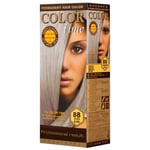 COLOR TIME  Permanent Gel Hair Dye Silver Blonde Color 88  Enriched with Royal J