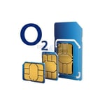 PAYG O2 MULTI SIM CARD FOR APPLE IPHONE 5C - SENT SAME DAY BY 1ST CLASS POST