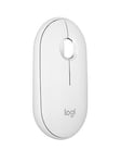 Logitech Pebble Mouse 2 M350S Slim Bluetooth Wireless Mouse, Lightweight, Quiet Clicks - Off White