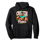 FIT FOOTBALL PLAYER WITH SUNGLASSES EATING LATE GAME SNACKS Pullover Hoodie