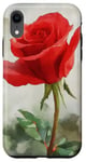 Coque pour iPhone XR Rose Aquarelle Rose Art Aquarelle Rose Floral