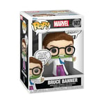 Funko Pop! Marvel: Bruce Banner - Hulk - (Don't Make Me Angry) - Marvel Comics- Figurine en Vinyle à Collectionner - Idée de Cadeau - Produits Officiels - Jouets pour Les Enfants et Adultes