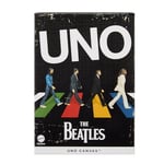 Mattel Games UNO Canvas The Beatles Card Game for Kids, Adults & Family Night with Graphics & Images Inspired The Beatles, Music Collectible, HYH42