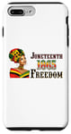 Coque pour iPhone 7 Plus/8 Plus Célébrez le 1er juin 1865 Liberté afro-américaine Pride