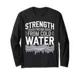 Ice Bath and Cold Shower Wellness Cold Therapy Recovery Tee Long Sleeve T-Shirt