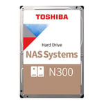 12TB Toshiba N300 HDWG21CUZSVA NAS Hard Drive, 3.5" HDD, SATA III 6Gb/s, 7200rpm