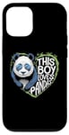 iPhone 12/12 Pro This Boy Loves Pandas Cute Panda Bear Valentines Day Case