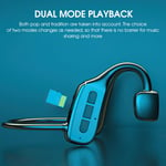 Bluetooth Bone Conduction Headphones Wireless Earphones Sport Stereo MIC Headset