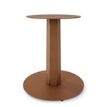 Pied central DECO-GEM pour table haute en acier finition époxy marron à visser, H.71 cm